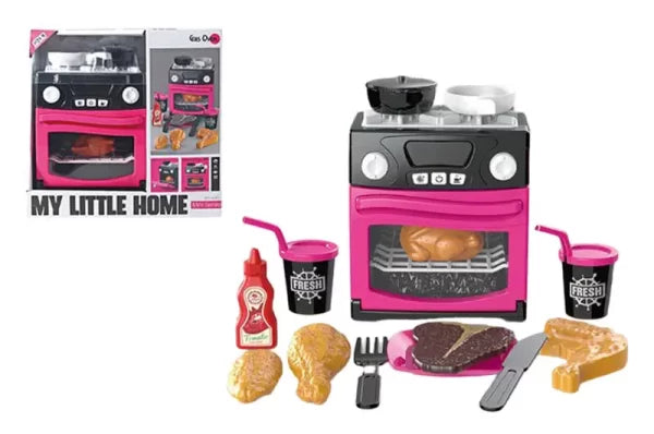 Dinette Set Four Electrique -Rose-Noir+3ans
