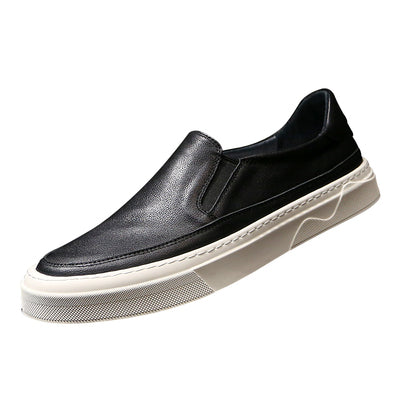 Importé - Chaussure Homme En Cuir Semelle Souple Sans Lacets