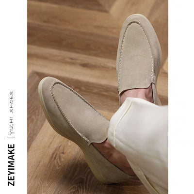Importé - Chaussure Homme Mocassin Britannique Cuir Daim