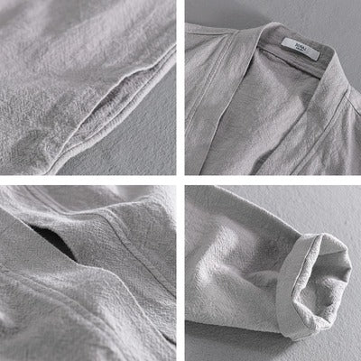 AEGJEGVD Chemise Lin Homme Manches Longues col Mao Homme Cotten Lin Chemise Ete Homme Bouton Chemise Homme Manches Longues Poids LéGer Chemise pour L' éTé Grande Taille Pas Cher AEGJEGVD Chemise Lin Homme Manches Longues col Mao Homme Cotten Lin Chemise Ete Homme Bouton Chemise Homme Manches Longues Poids LéGer Chemise pour L' éTé Grande Taille Pas Cher