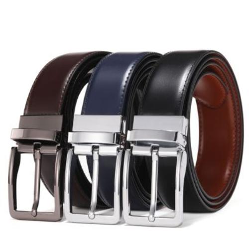 Importé - Ceinture Cuir Premium Homme Double Face Rotative