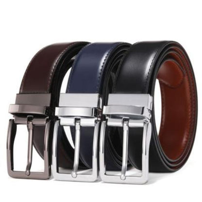 Importé - Ceinture Cuir Premium Homme Double Face Rotative
