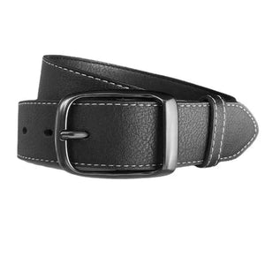 Importé - Ceinture Homme Tendance Cuir Grainé Surpiqué