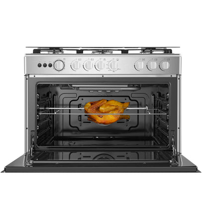 HISENSE GAZINIERE 5 FEUX INOX ALLUMAGE AUTO - HFG90335RX
