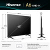 HISENSE TV LED 55'' CONNECTEE VIDAA 4K UHD - APPLE HOME - 55A6Q