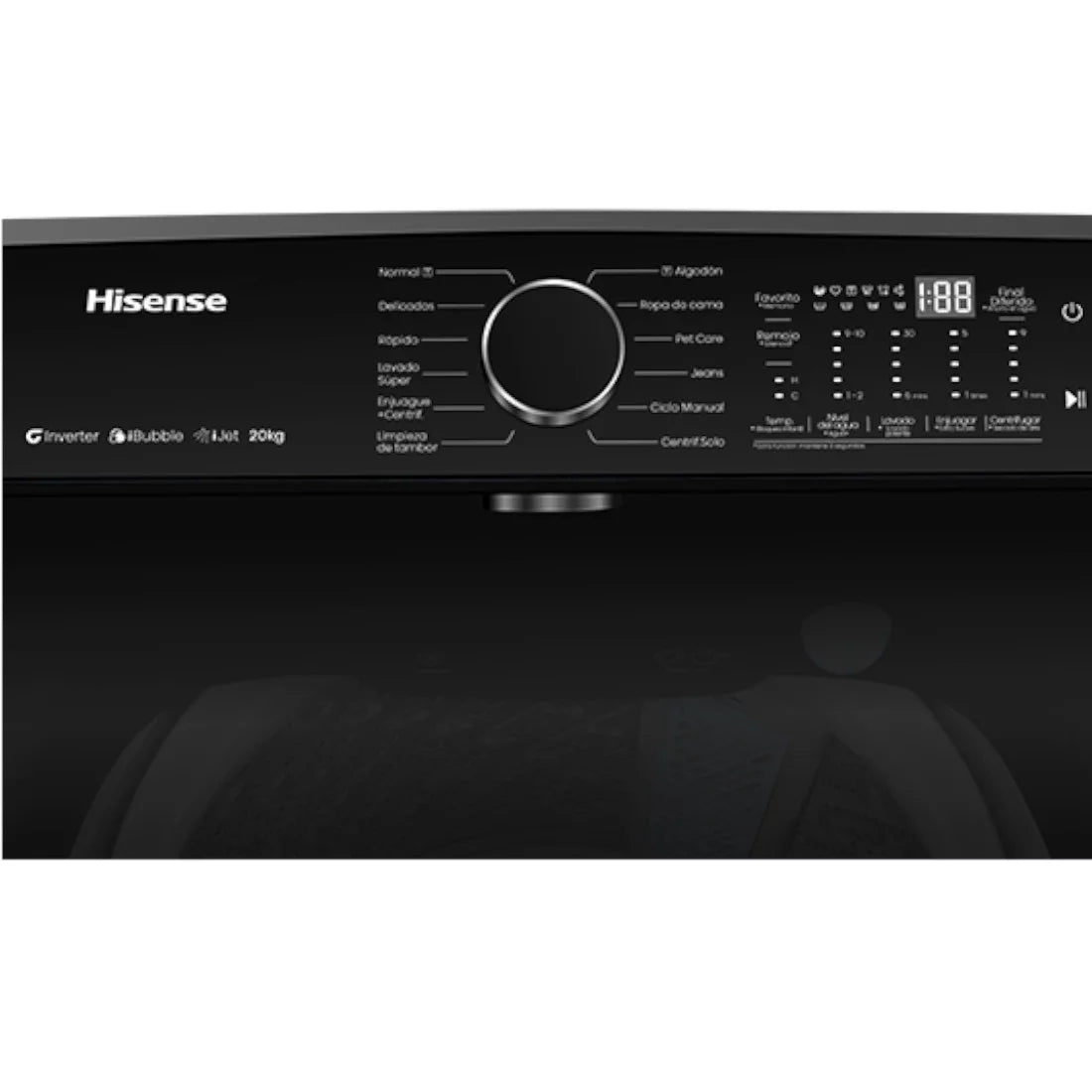 HISENSE MACHINE A LAVER 20KG TOP LOAD IJET- INVERTER - WT5I2023DB