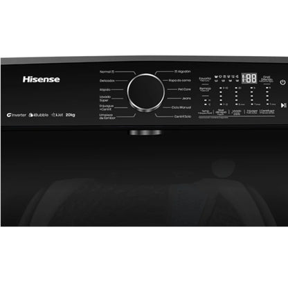 HISENSE MACHINE A LAVER 20KG TOP LOAD IJET- INVERTER - WT5I2023DB