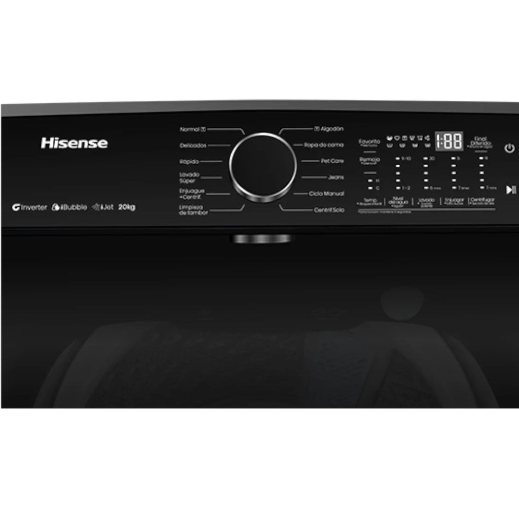 HISENSE MACHINE A LAVER 20KG TOP LOAD IJET- INVERTER - WT5I2023DB