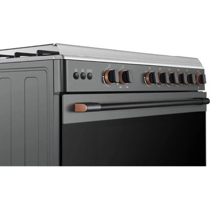 TOSHIBA GAZINIERE 5 FEUX GRIS-NOIR ALLUMAGE AUTO - TBA-36LMG5G089KS