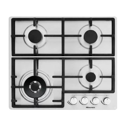 HISENSE PLAQUE DE CUISSON ENCASTRABLE A GAZ 4 FEUX - HHU60GAGR