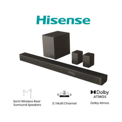 HISENSE BARRE DE SON 5.1CH SANS FIL DOLBY ATMOS 580W- AX5100Q