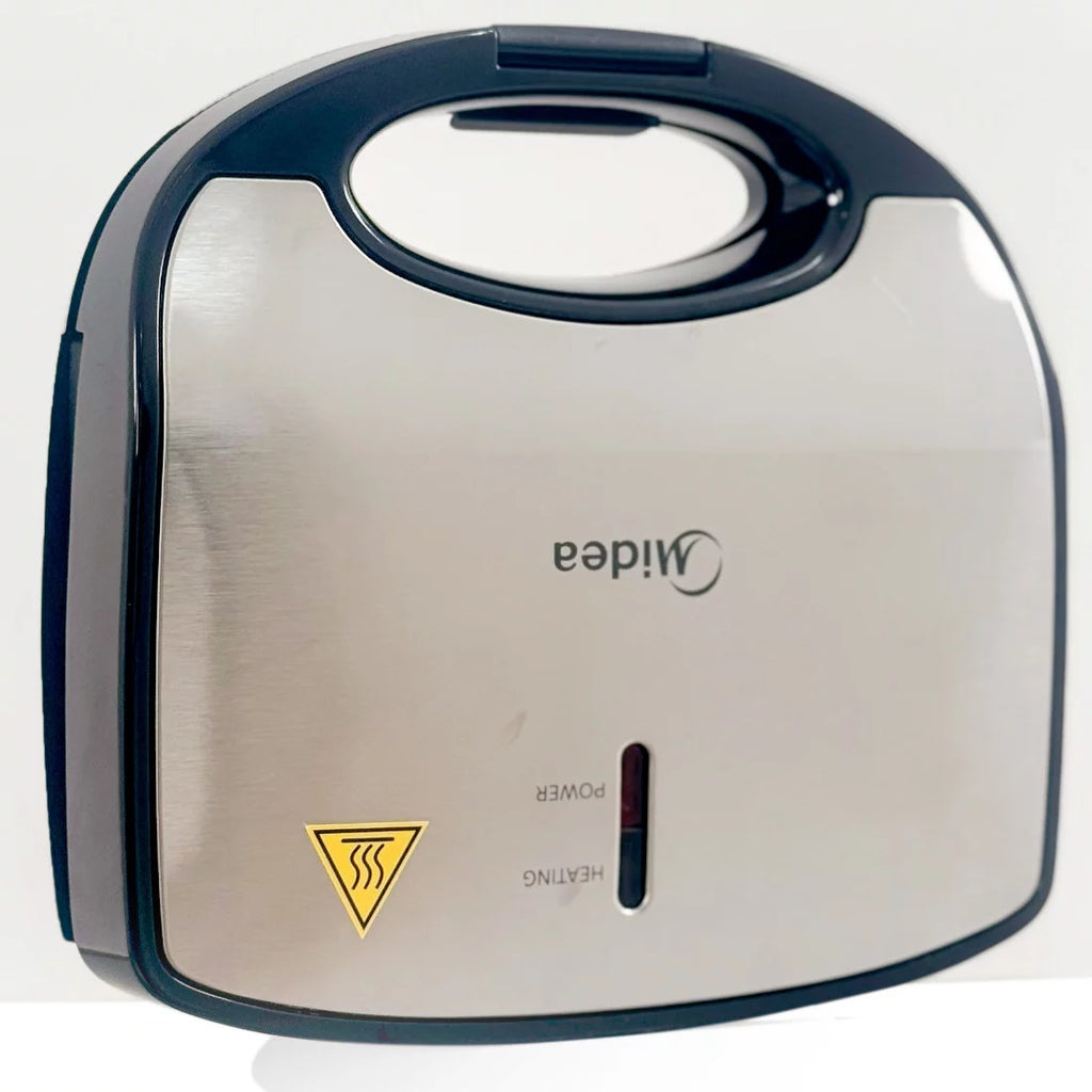 MIDEA APPAREIL A SANDWICH - GRILL INOX-CONTOUR NOIR - MC-JK2313I