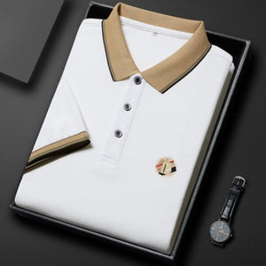 Importé -  T-Shirt Polo Homme Manches Courtes Décontracté En Coton