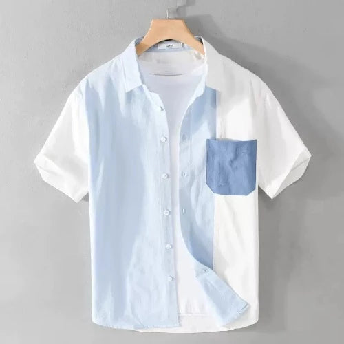 Importé - Chemise Pur Coton Homme Décontracté Manche Courte