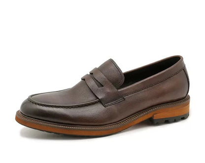 Importé - Chaussure Homme Mocassin Britannique Cuir Large Semelle