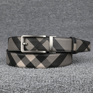 Importé - Ceinture Homme Tendance 100% Cuir Imprimé Qualité Premium