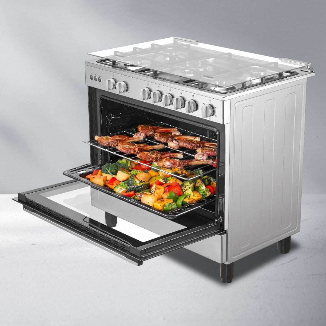 HISENSE GAZINIERE 5 FEUX INOX - HFG90335RX02