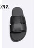 Importé - ZARA NEW - Sandales Homme Décontractées A Lanières - Noir