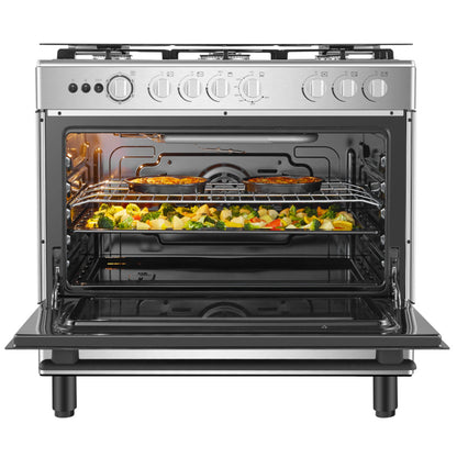 HISENSE GAZINIERE 5 FEUX INOX ALLUMAGE AUTO - HFG90335RX