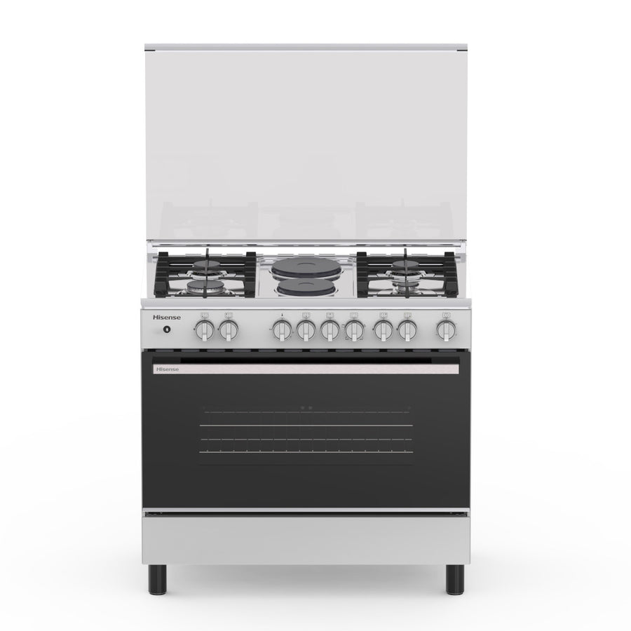 HISENSE GAZINIERE 4 FEUX ET 2 PLAQUES ELECTRIQUES - 90CM- HF942GEES