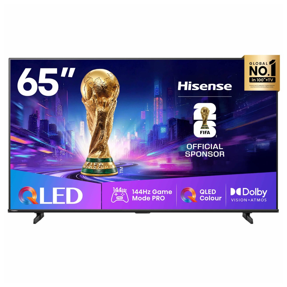 HISENSE TV 65'' QLED CONNECTÉE 144HZ QUANTOM DOT - 65Q7Q