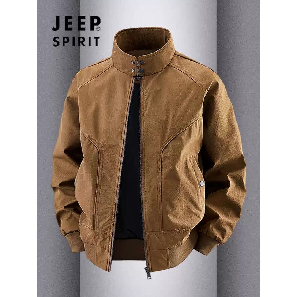 Importé - Veste JEEP SPIRIT Aviateur Business Décontracté Col Montant Manches Longues