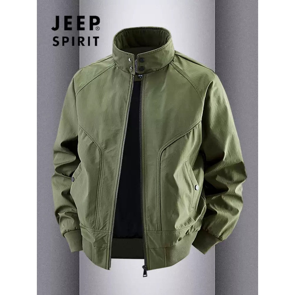 Importé - Veste JEEP SPIRIT Aviateur Business Décontracté Col Montant Manches Longues