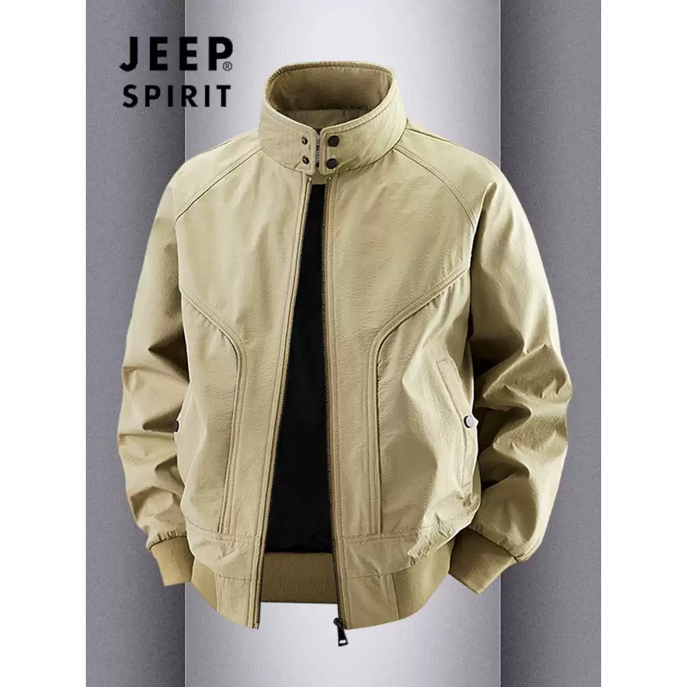 Importé - Veste JEEP SPIRIT Aviateur Business Décontracté Col Montant Manches Longues