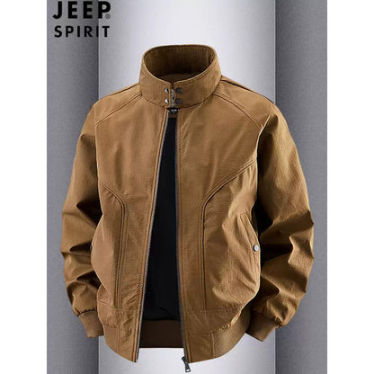 Importé - Veste JEEP SPIRIT Aviateur Business Décontracté Col Montant Manches Longues