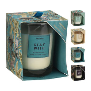 Bougie Parfumee-200G-dans Verrine Stay Wild ASST