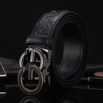 Importé - Ceinture Homme Décontractée A Boucle Automatique 100% En Cuir
