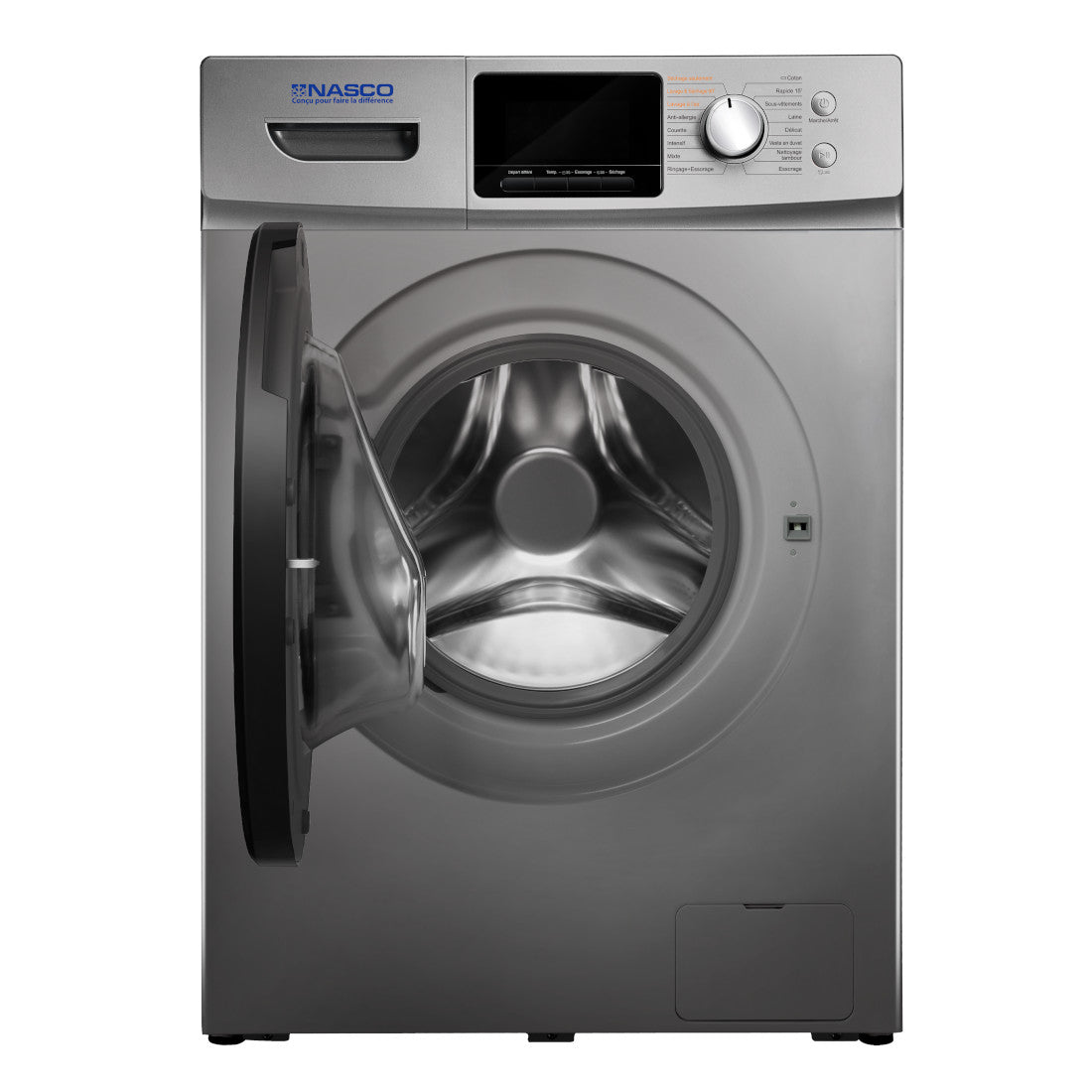 NASCO MACHINE A LAVER FRONT LOAD 10KG ET SECHAGE 7KG INVERTER - NASFL-T10KG-V1WD