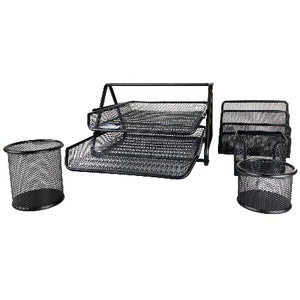 Accessoires Pour Bureau set de -5pcs-en métal-noir - 312461