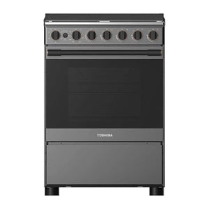 TOSHIBA GAZINIERE 4 FEUX GRIS-NOIR ALLUMAGE AUTO - TBA-24BMG4G089KS