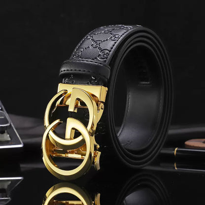 Importé - Ceinture Homme Décontractée A Boucle Automatique 100% En Cuir