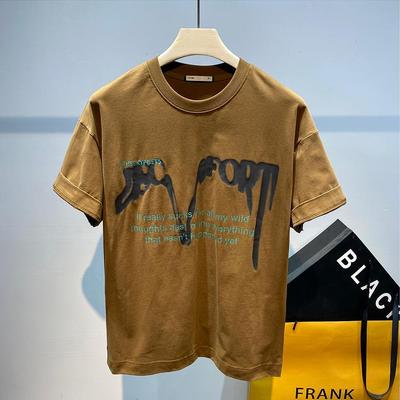 Importé - T-shirt Homme Imprimé Manche Courtes En Coton