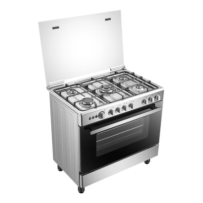 HISENSE GAZINIERE 5 FEUX INOX ALLUMAGE AUTO - HFG90335RX