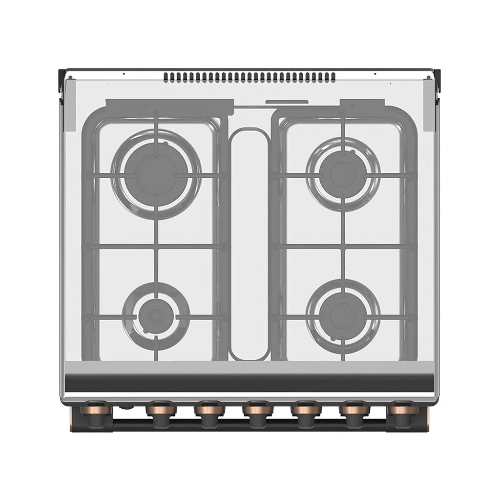 TOSHIBA GAZINIERE 4 FEUX GRIS-NOIR ALLUMAGE AUTO - TBA-24BMG4G089KS