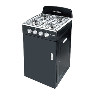 RECHAUD A GAZ 4 FEUX AVEC UN CABINET- NASGS-B04L-BH