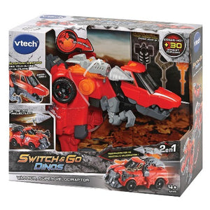VTECH-SWITCH&GO-DINOS WARRIOR-SUPER VELOCIRAPTOR