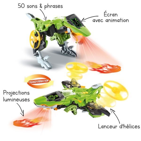 VTECH-SWITCH&GO DINO FIRE PULSOR+4ANS