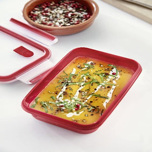 BOITE DE CONSERVATION TEFAL 1.2L COMPOSE RECTANGLE ROUGE