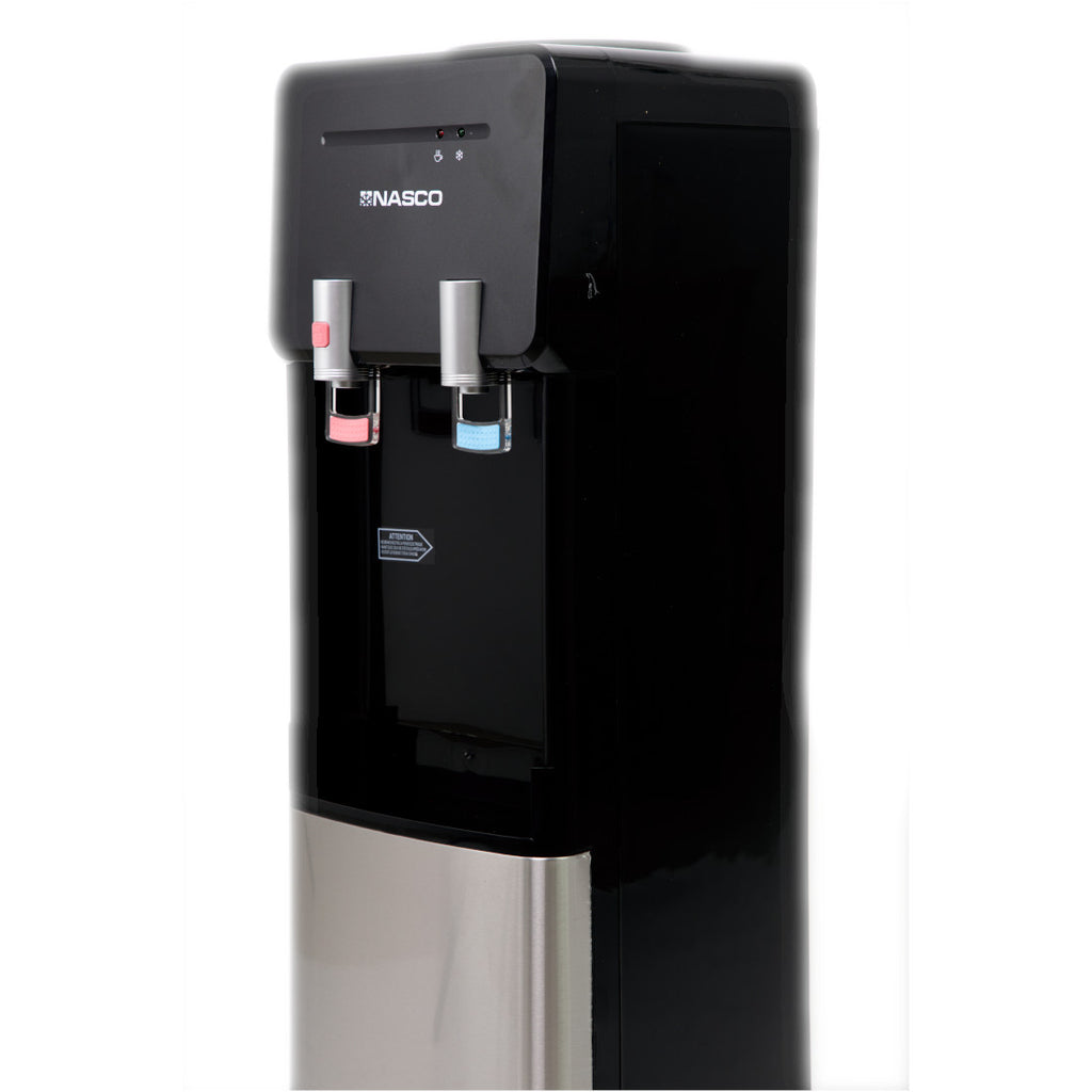 DISTRIBUTEUR D'EAU 2 ROBINETS NOIR-ARGENTE- NAS-WD-1115-B2