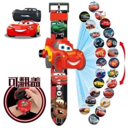 Montre a projection cars rouge+3ans