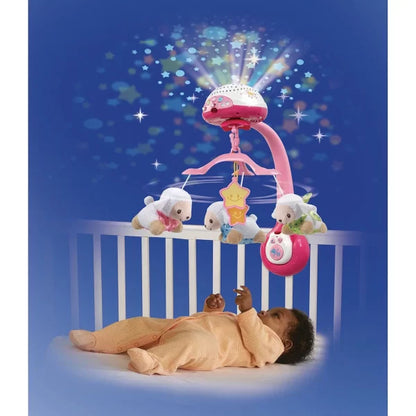 VTECH-LUMI MOBILE COMPTE MOUTONS ROSE DES LA NAISSANCE
