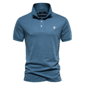 Importé - Polo Brodé Pur Coton Homme Manches Courtes