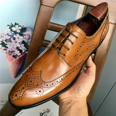 Importé - Chaussure Homme Oxford Style Britannique Haut Gamme En cuir