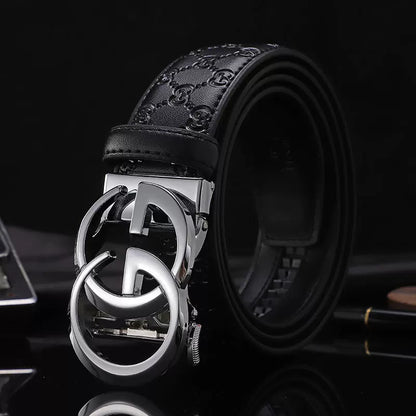 Importé - Ceinture Homme Décontractée A Boucle Automatique 100% En Cuir