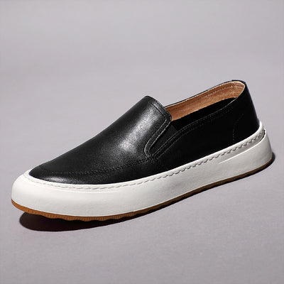 Importé - Chaussure Homme En Cuir Semelle Souple Sans Lacets