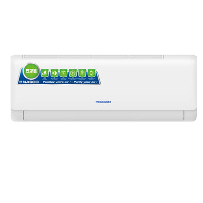 NASCO SPLIT MURAL 2 CV INVERTER R32 FAÇADE BLANCHE - NAS-AX18V1